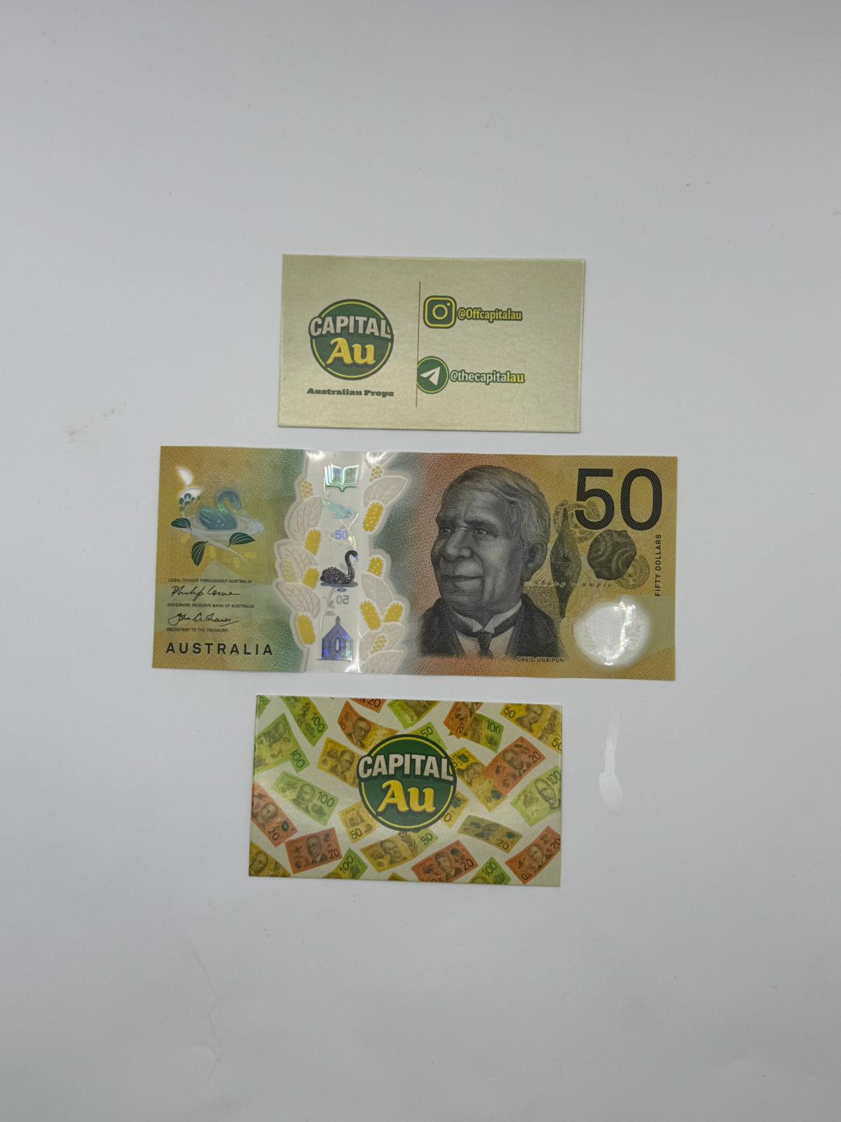 Australian $50 Style Prop Notes